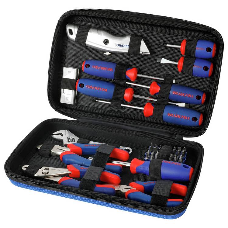 WORKPRO 56 Pieces Household Repair Tool Set 0