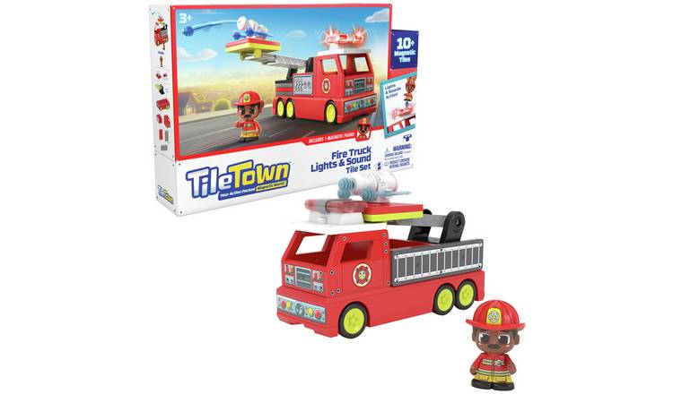 Tile Town Fire Truck Set