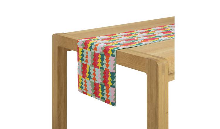 Habitat Trees Cotton Table Runner - Multicoloured