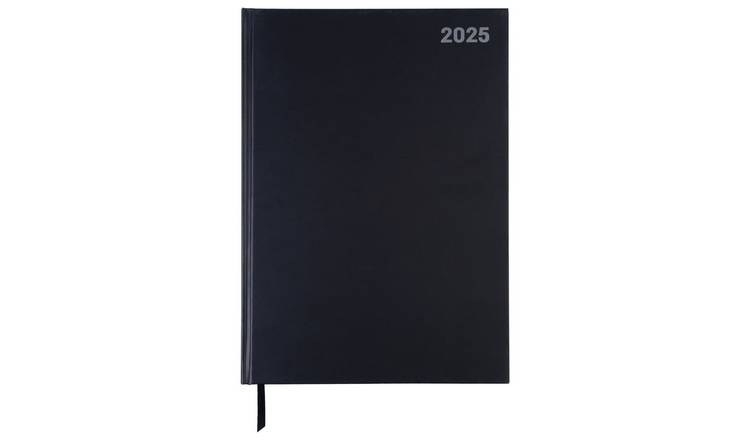  Home Black A4 Large Day To Page Diary