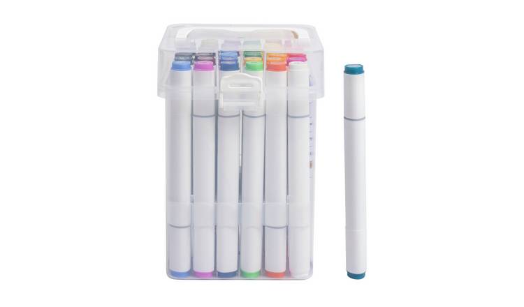 Argos Home Pack Of 36 Graphic Markers - Multicoloured