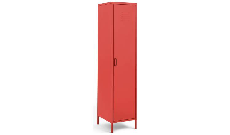 Habitat Tall 1 Door 4 Shelf Locker -Red