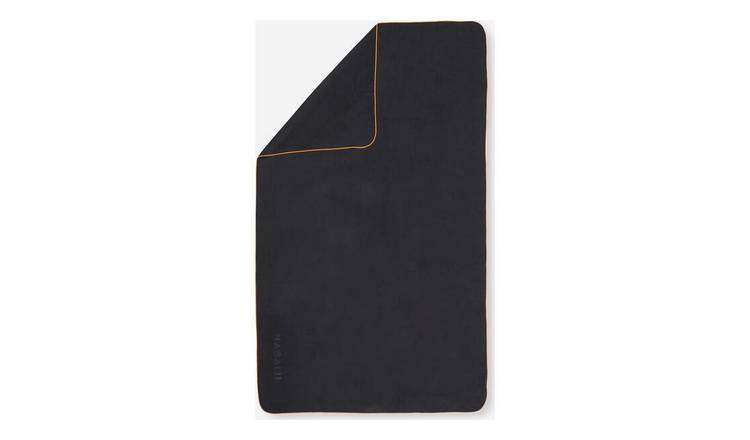 Decathlon Microfibre Pool Towel Size L 80 x 130 cm - Black