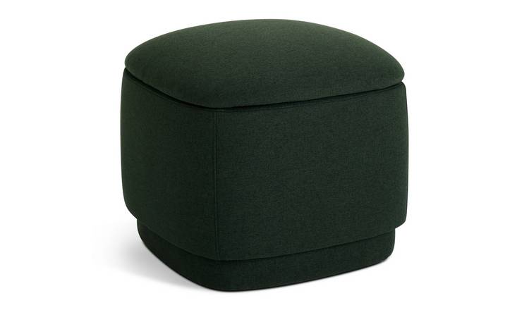 Habitat Fabric Storage Footstool - Green