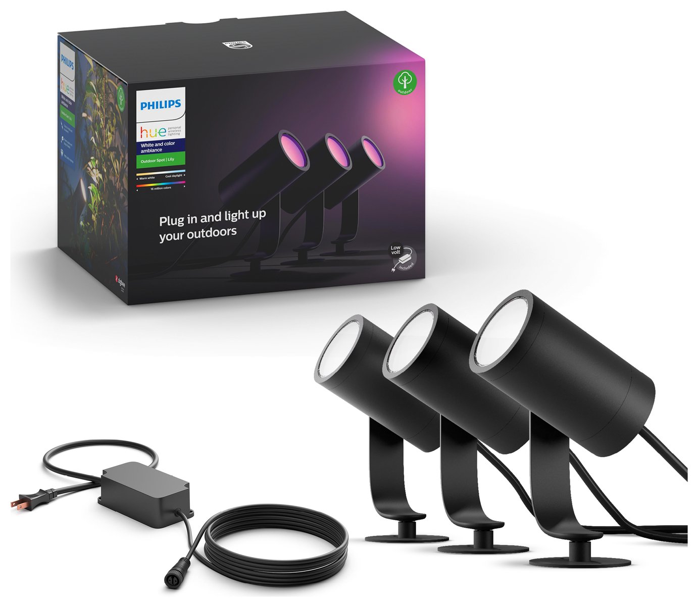 Philips Hue Lily Smart Outdoor Spotlight Base Kit