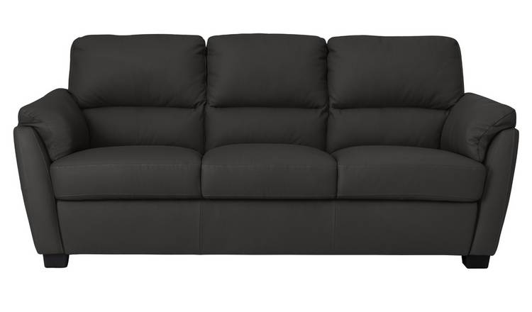 trieste 3 seater leather sofa