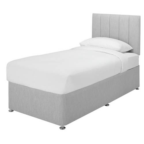 Buy Argos Home Bircham Memory Single Divan Light Grey Divan beds