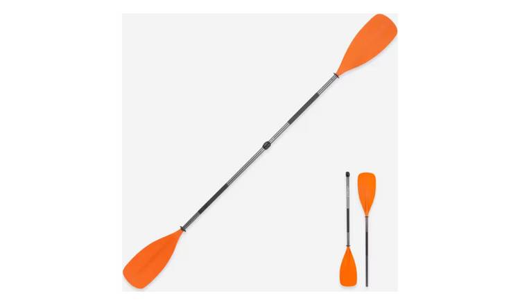 Decathlon 2-part kayak paddle adjustable symmetrical 215cm