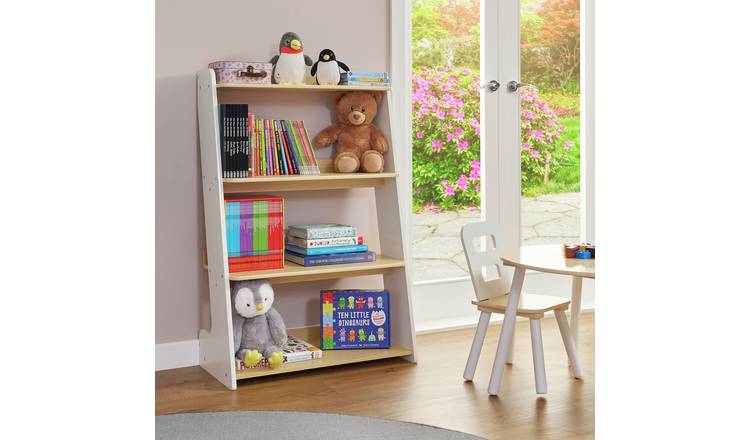 Liberty House Kids 4 Tiered Bookcase - White & Oak