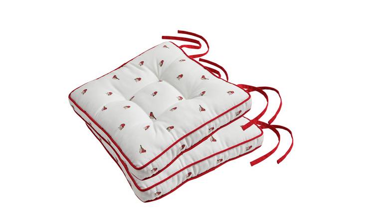 Argos Home Robin Pack of 2 Seat Cushions - Multicoloured