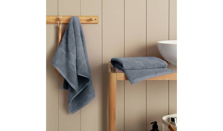 Habitat Supersoft Cotton 2 Pack Face Cloth - Rustic Blue