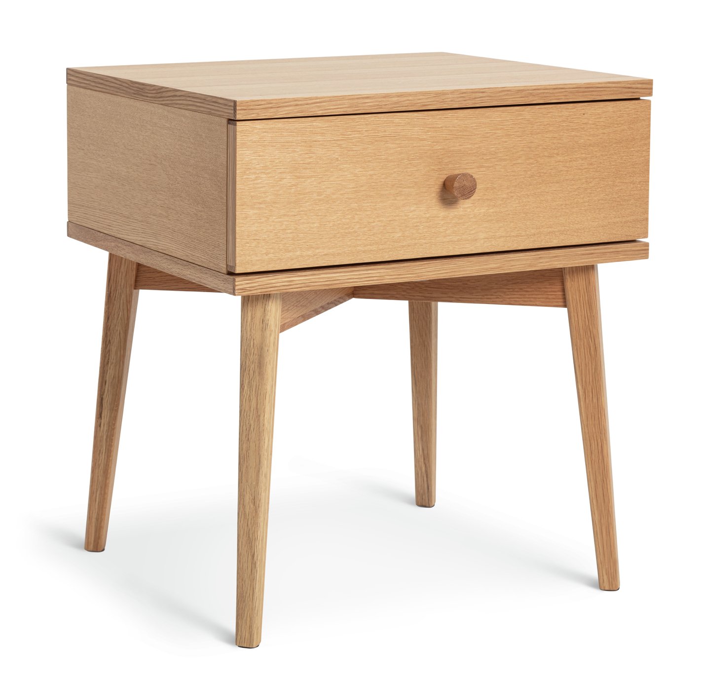 Habitat Kirk 1 Drawer Bedside Table - Oak