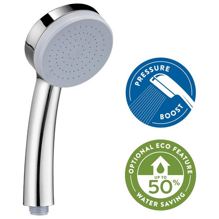 Croydex Presion 1 Function Shower Head - Chrome 0
