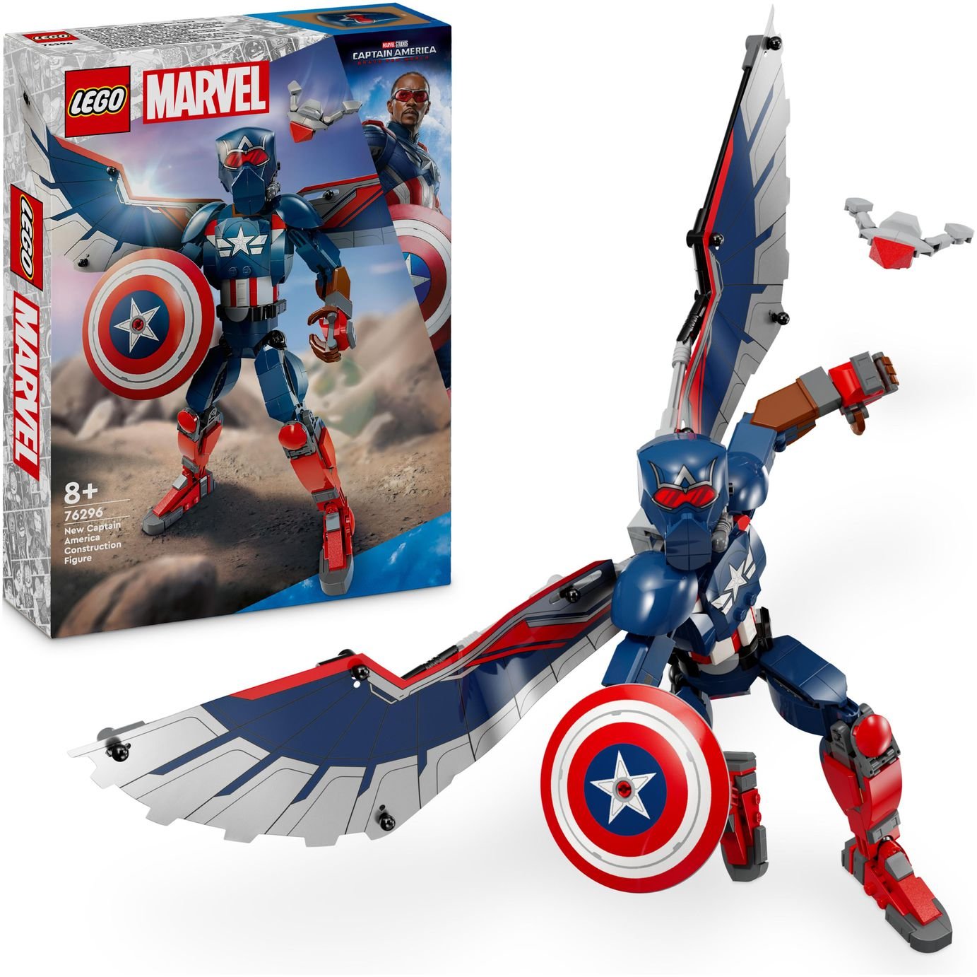 LEGO Marvel New Captain America Construction Figure 76296