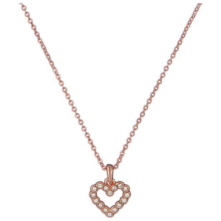 Ted Baker Rose Gold Plated Halo Heart Pendant Necklace 0