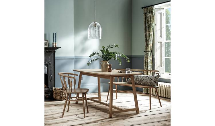 Habitat x Morris & Co. Canterbury Oak 4 Seater Dining Table