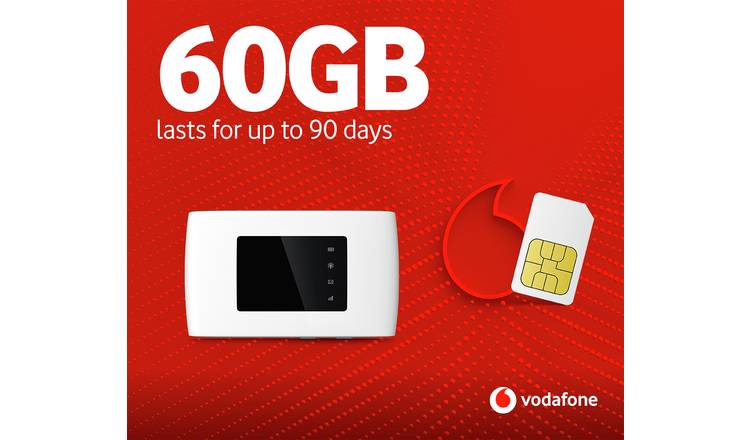 Vodafone 4G 60GB Mobile Wi-Fi Hotspot