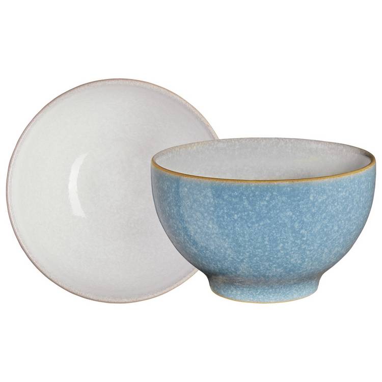 Denby Elements Set of 4 Stoneware Nibble Bowls - Blue 0