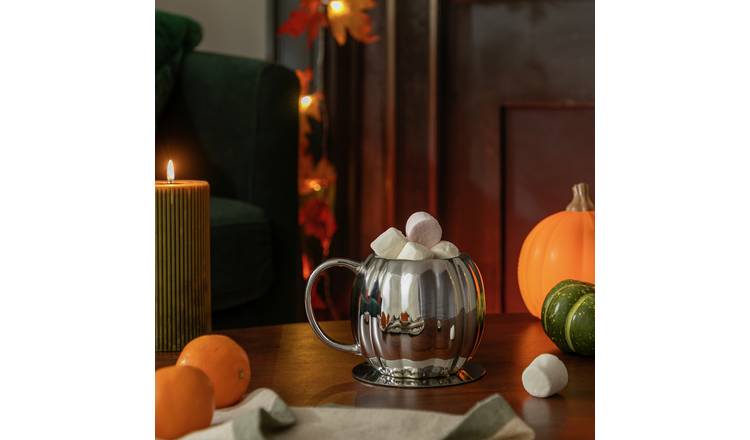 Argos Home Silver Pumpkin Mug