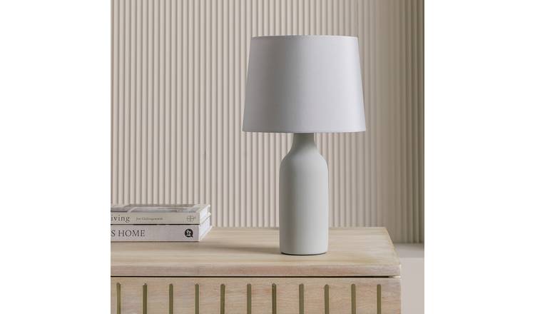 Argos Home Rica Ceramic Table Lamp - Grey