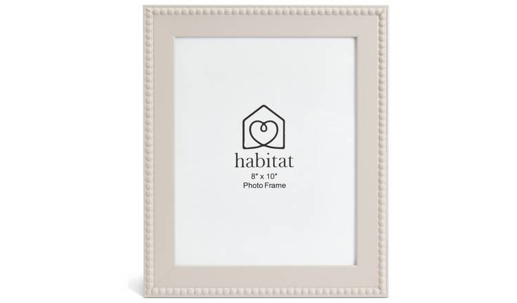 Habitat Beaded Wooden Picture Frame - Grey - 30x25cm