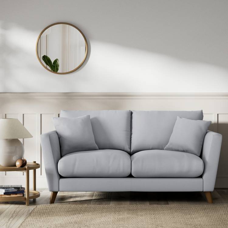 Habitat Lomond Fabric 2 Seater Sofa - Grey - Dark Leg 0