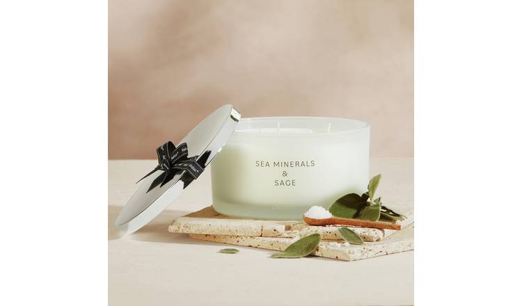 Habitat XL Candle with Lid - Sea Minerals & Sage