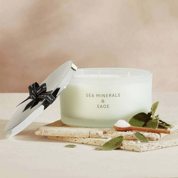 Habitat XL Candle with Lid - Sea Minerals & Sage 0