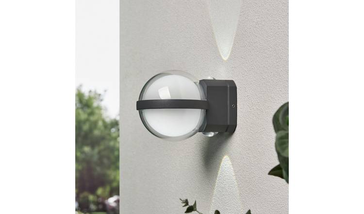 Zink ORB IP54 Anthracite LED Outdoor Globe Wall Light