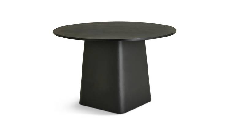 Habitat Arelo Round 4 Seater Dining Table - Black