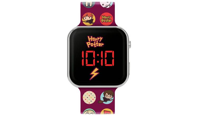 Kids Harry Potter Printed Red Strap LED Digital Watch