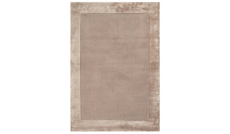 Mega Flooring Beige Handmade Bordered Rug - 80 x 150cm