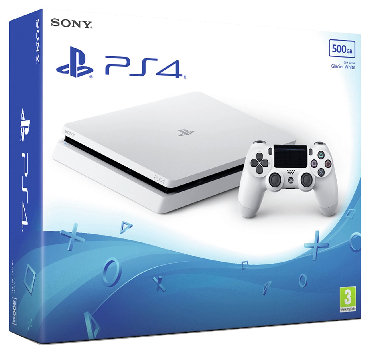 Sony PS4 500GB Console - White