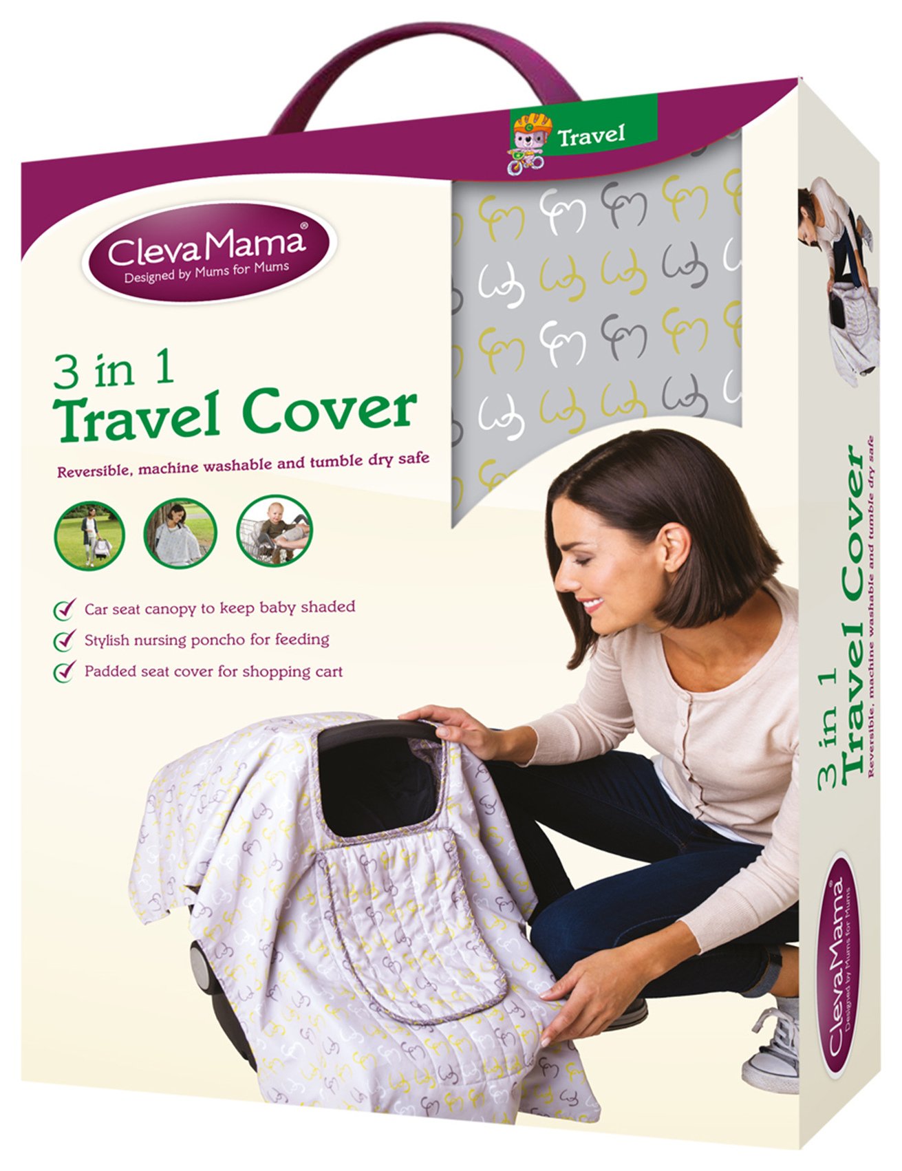 Clevamama 3 in 1 Travel Cover - Lime. Review