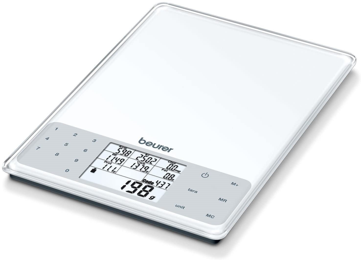 Beurer DS61 Nutritional Analysis Kitchen Scale - White
