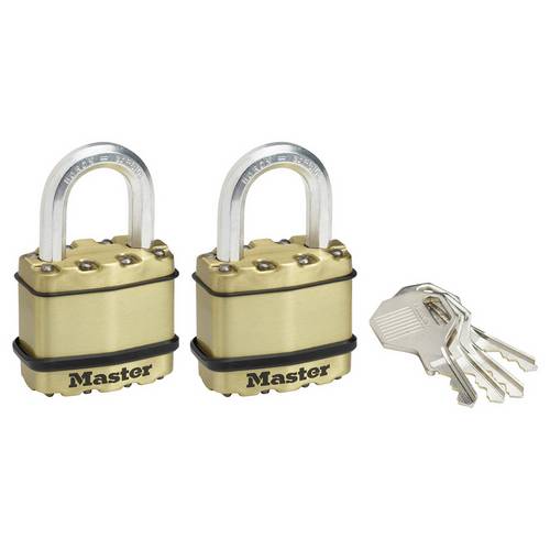 Buy Master Lock Excell 45mm Laminated Padlock Pack of 2 Padlocks