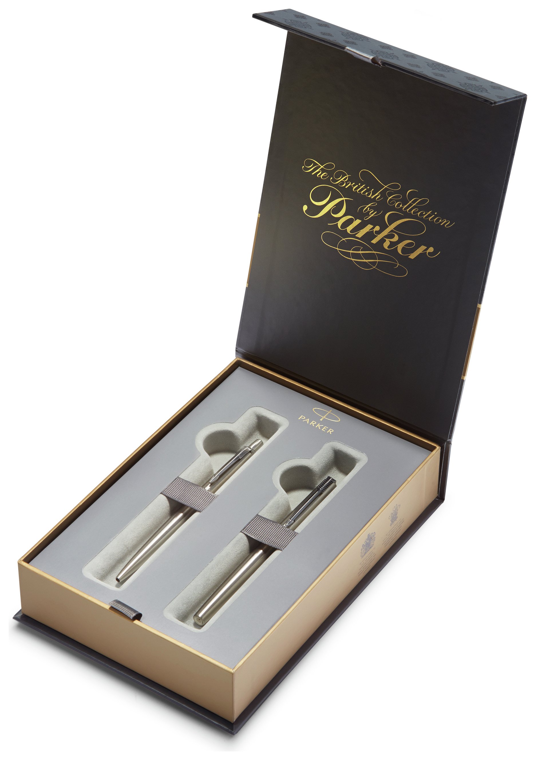 Parker Jotter Chrome Fountain & Ballpoint Pen Giftset