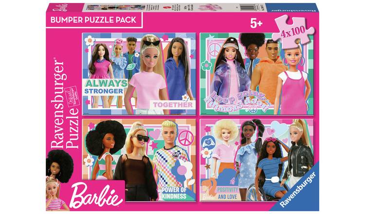 Ravensburger Barbie 4x100 Piece Bumper Puzzle Pack