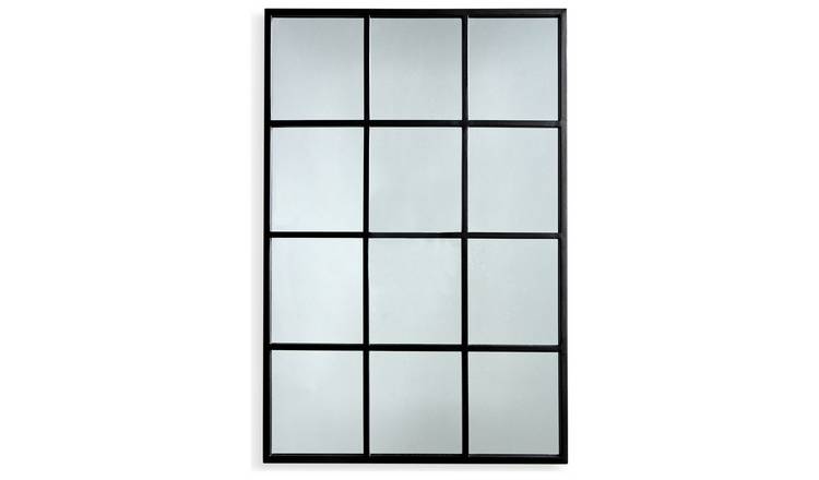 Habitat Iron Window Pane Mirror Frame