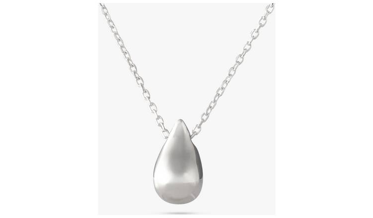 Revere Sterling Silver Small Teardrop Pendant Necklace 