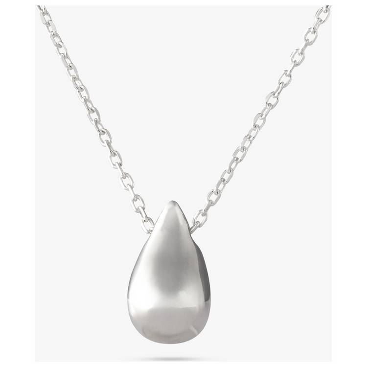 Revere Sterling Silver Small Teardrop Pendant Necklace  0