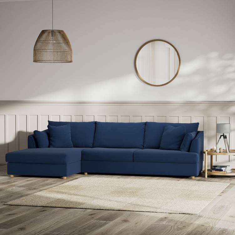 Habitat Holmfirth Left Hand Corner Sofa - Navy 0