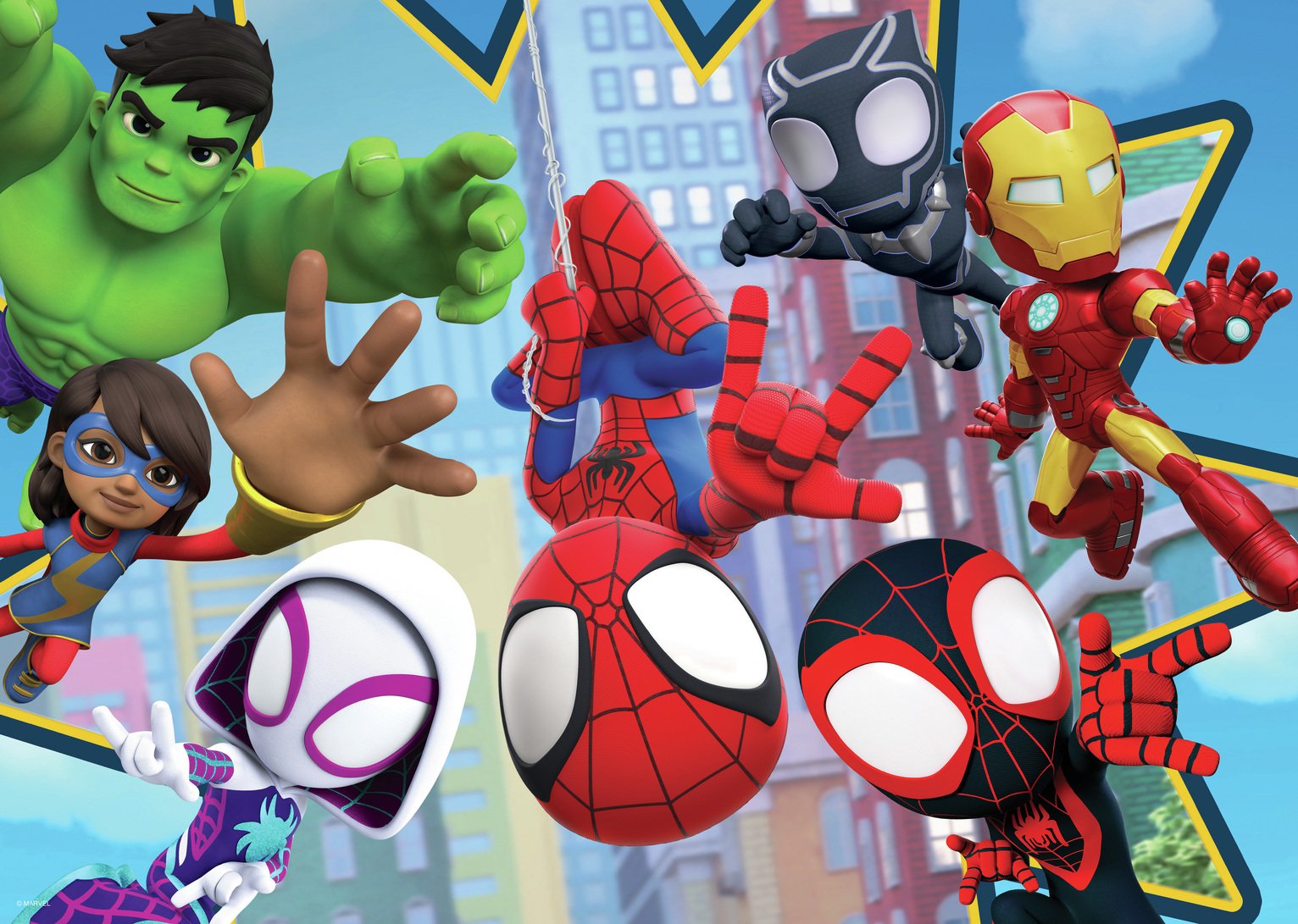 Ravensburger Gioco Da Tavolo Marvel Spidey And Friends - Corsa In 3D, 2-4 Giocatori, Edizione Italiana, 6+ Anni, Formato Viaggio
