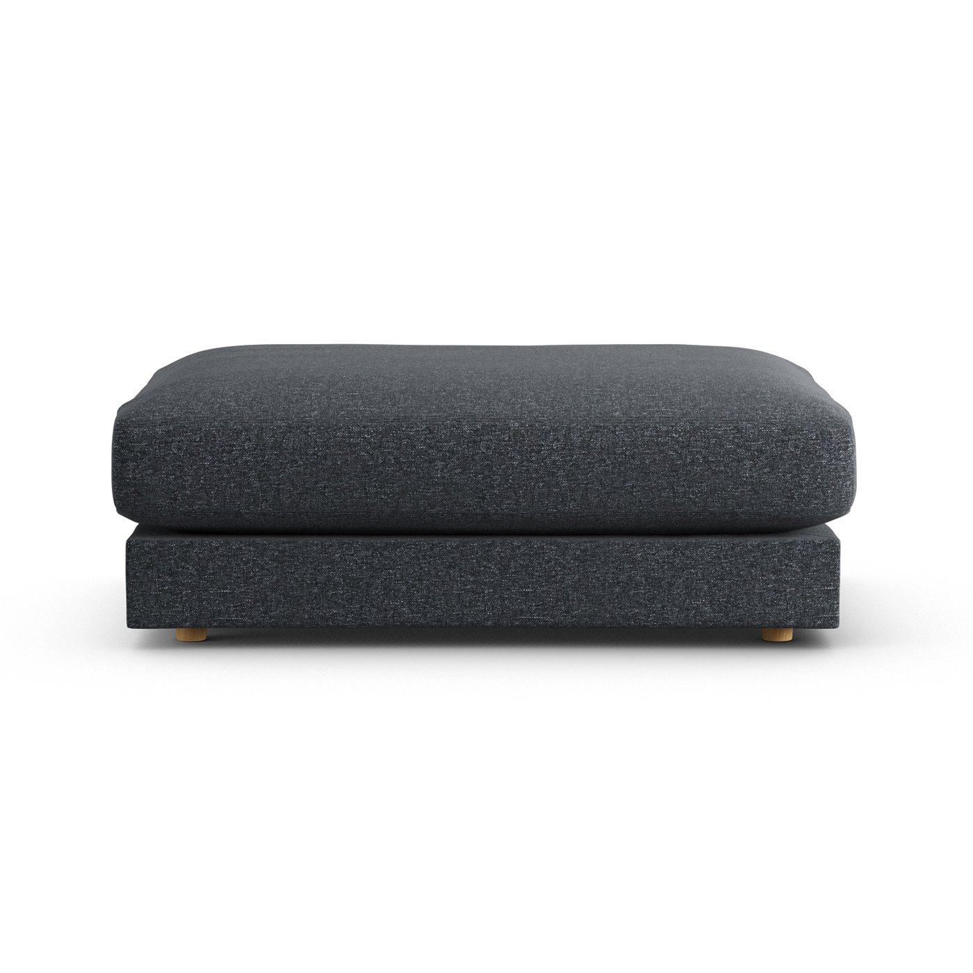 Habitat Ayr Fabric Footstool - Charcoal