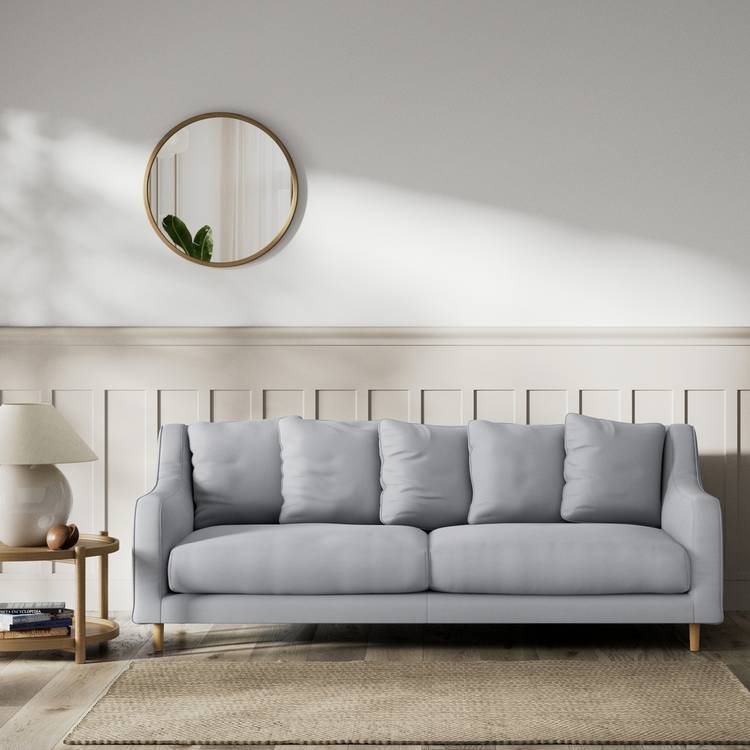 Habitat Swift Fabric 3 Seater Sofa - Grey - Ash Leg 0