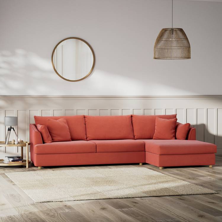 Habitat Holmfirth Right Hand Corner Sofa - Papaya 0