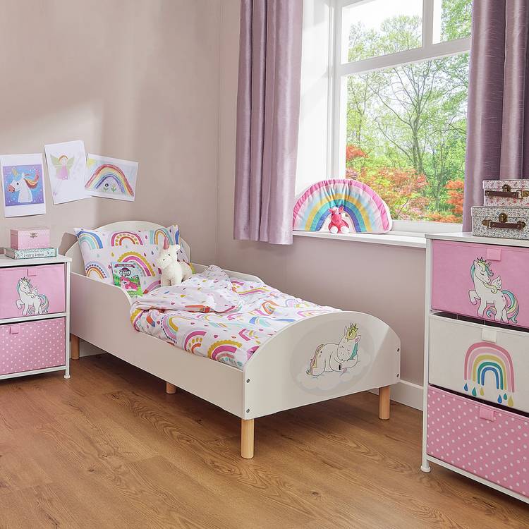Liberty House Unicorn Toddler Bed - White 0