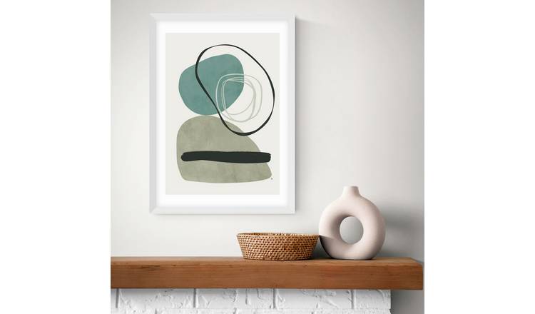 East End Prints Calo White Frame Art Print - A2