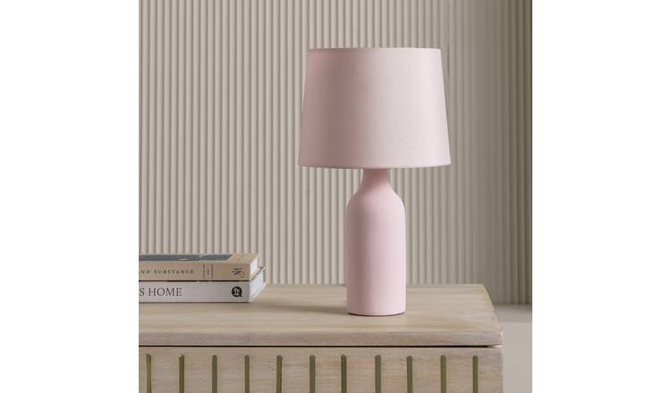 Argos Home Rica Ceramic Table Lamp - Blush