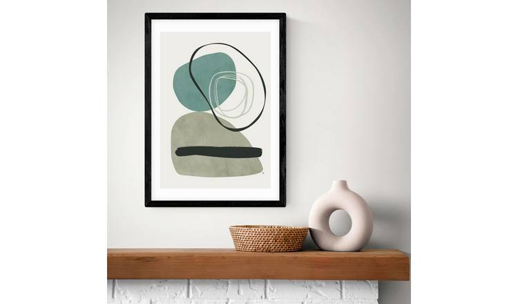 East End Prints Calo Black Frame Art Print - A3